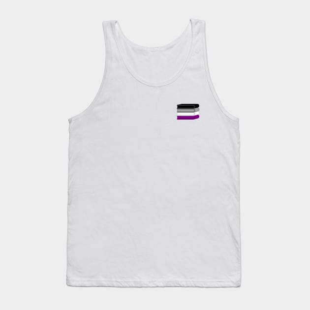 Asexual Book Stack Tank Top by MysteriesBooks